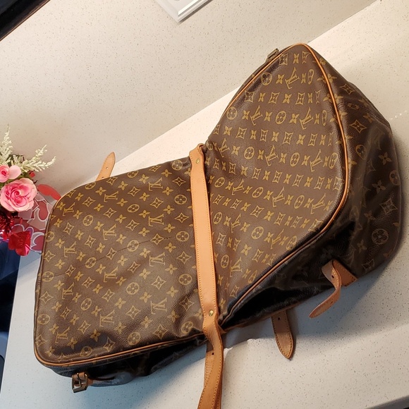 LOUIS VUITTON Malletier Monogram SAUMUR 35 dual messenger bag - Picture 5 of 16